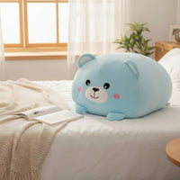 Superzachte kawaii blauwe beer knuffel squishmallow-stijl