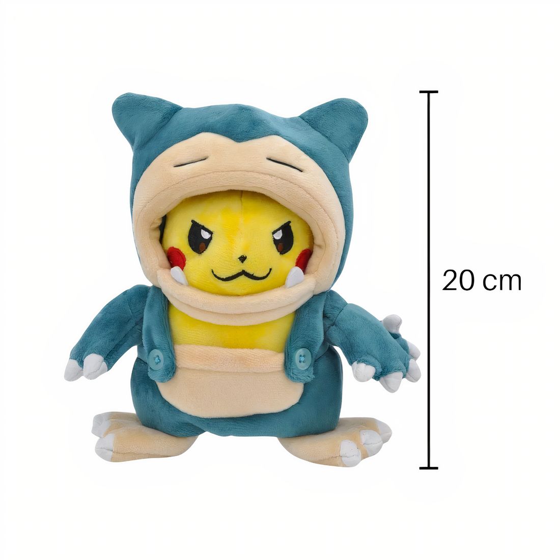 Pokémon knuffel – Pikachu verkleed als Snorlax