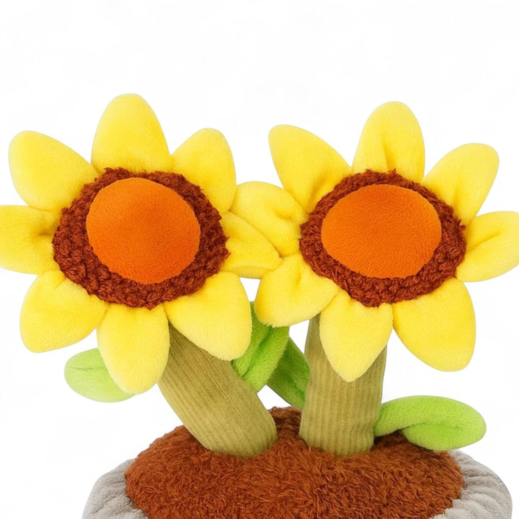 Kawaii knuffel bloemen in terracotta pot