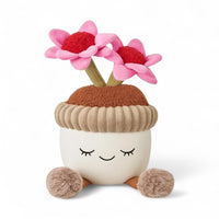 Kawaii knuffel bloemen in terracotta pot