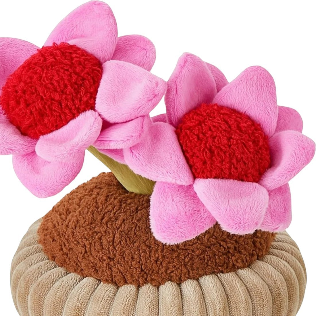 Kawaii knuffel bloemen in terracotta pot