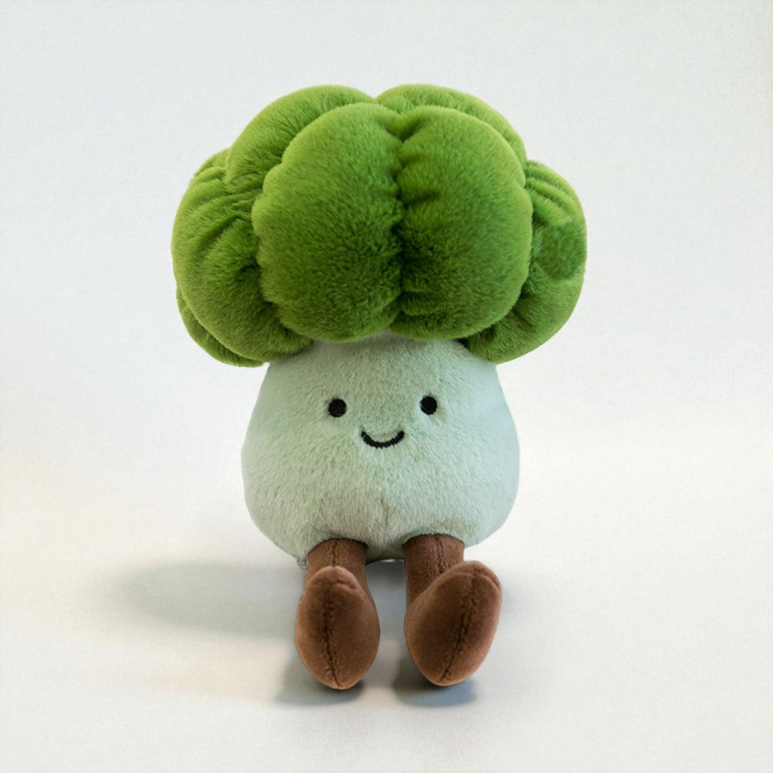 Kawaii groente knuffel lachende broccoli