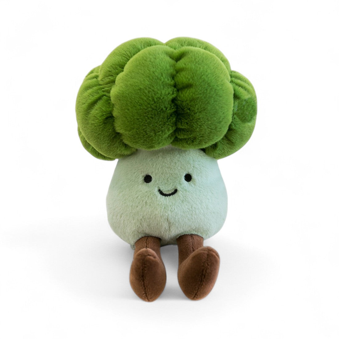 Kawaii groente knuffel lachende broccoli