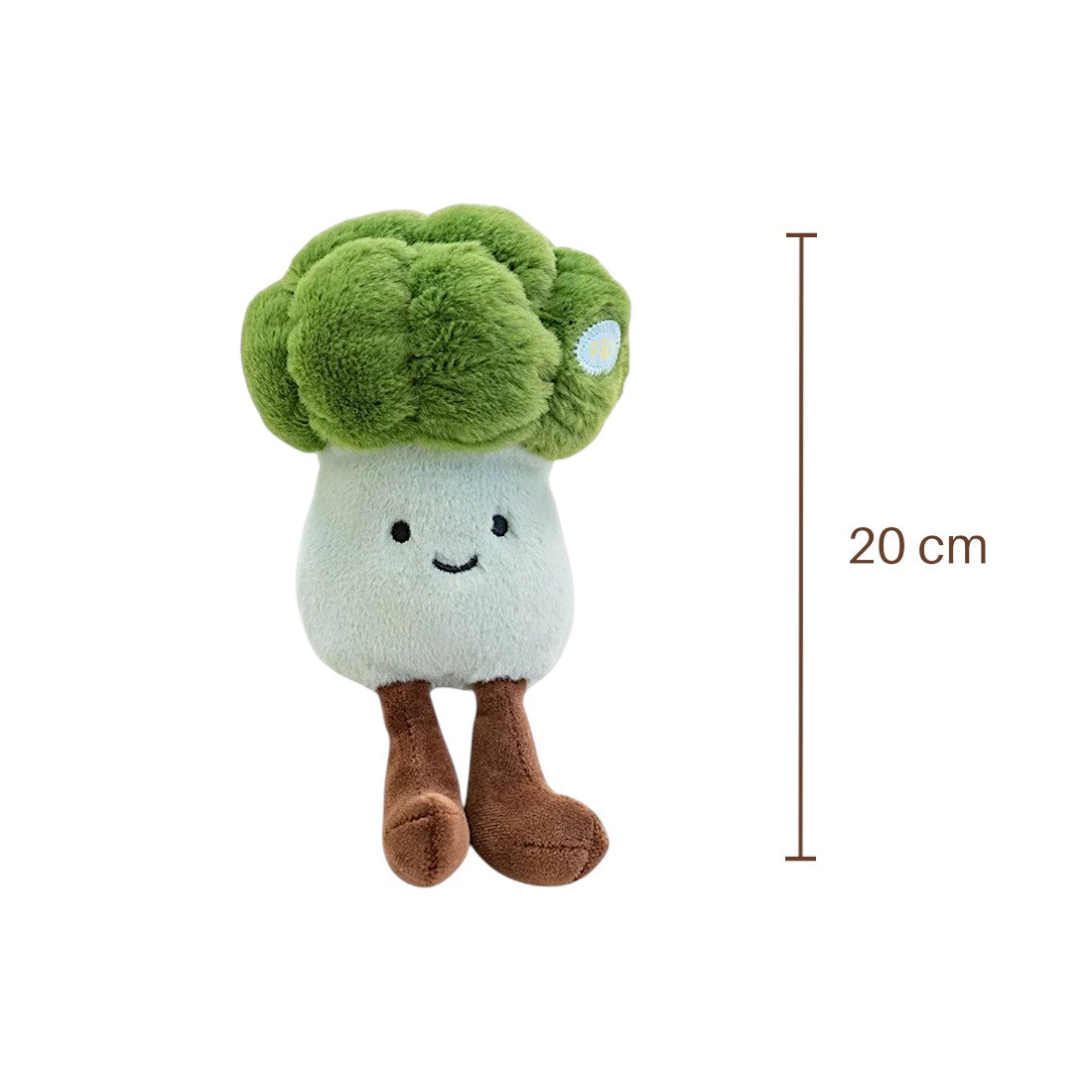 Kawaii groente knuffel lachende broccoli