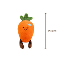 Kawaii groente knuffel vrolijke wortel