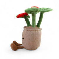 Kawaii plant knuffel lachende maanbloem