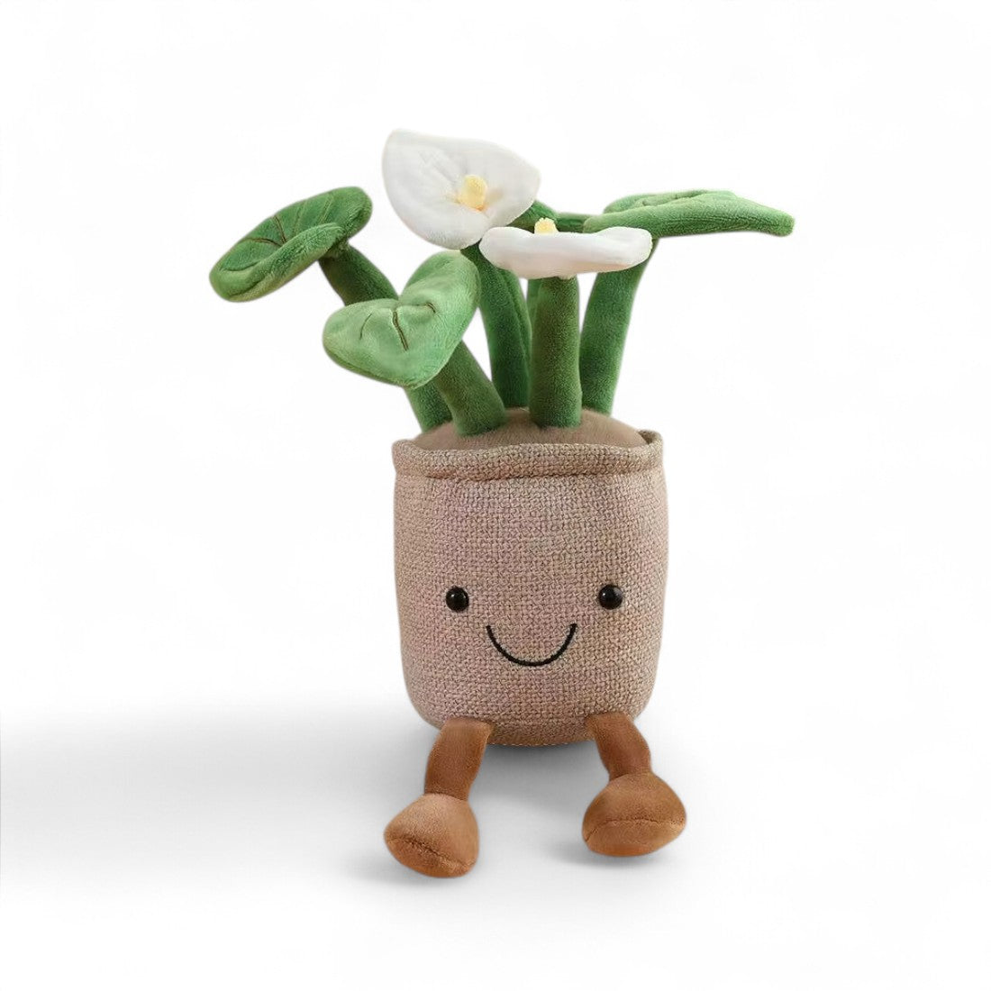 Kawaii plant knuffel lachende maanbloem