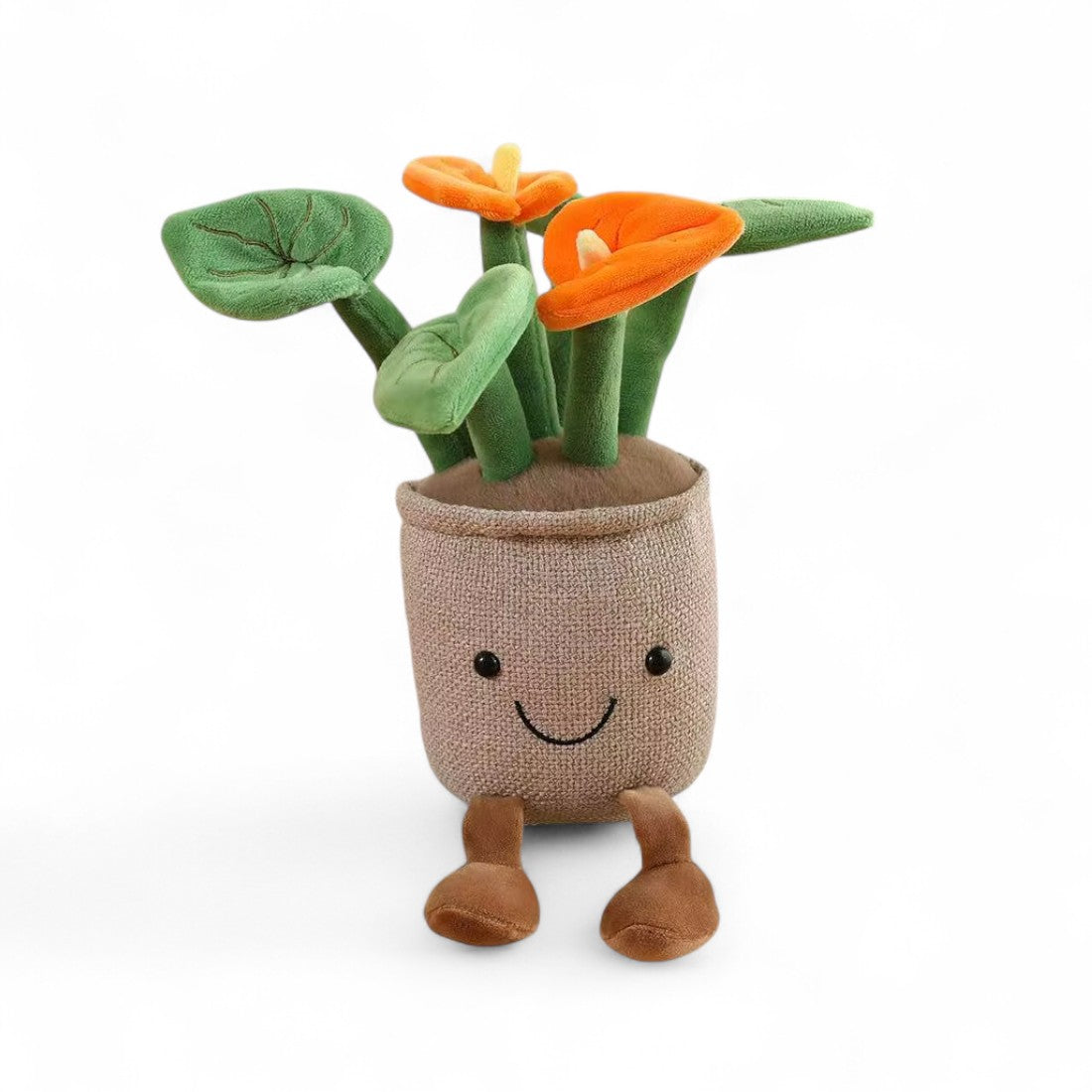 Kawaii plant knuffel lachende maanbloem