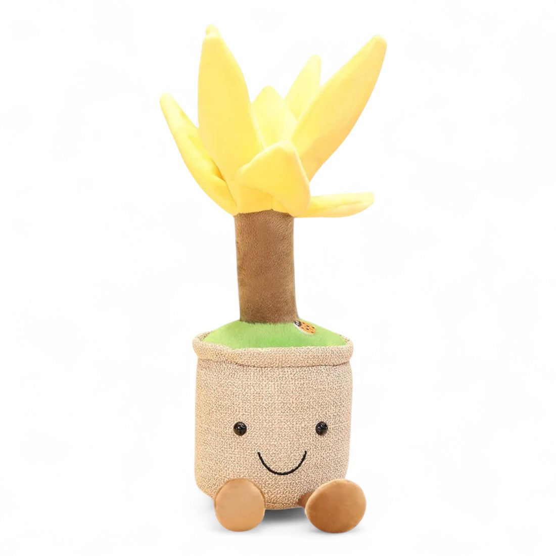 Kawaii plant knuffel yucca in pot