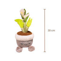 Kawaii knuffel plant in ronde pot