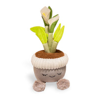 Kawaii knuffel plant in ronde pot