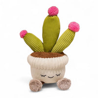 Kawaii knuffel plant in ronde pot