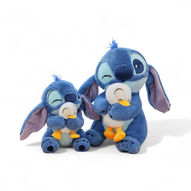 Stitch knuffel met zijn eend knuffeltje