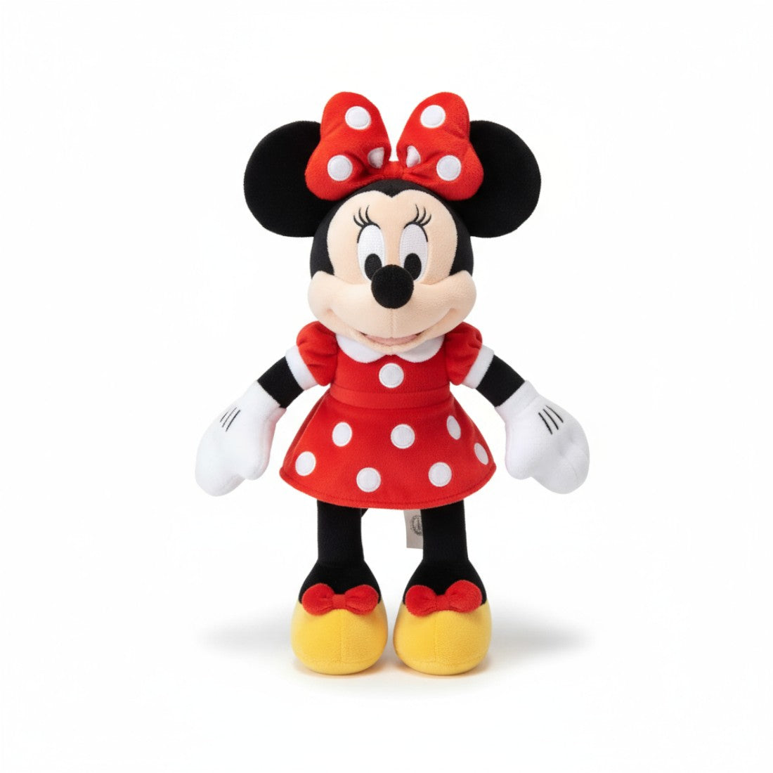 Iconische Minnie knuffel met rode jurk