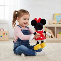 Iconische Minnie knuffel met rode jurk