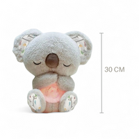 Ademende lichtgevende koala knuffel om baby te kalmeren