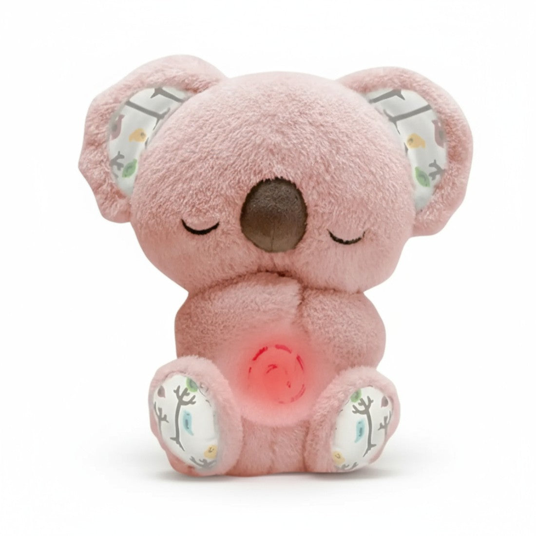 Ademende lichtgevende koala knuffel om baby te kalmeren