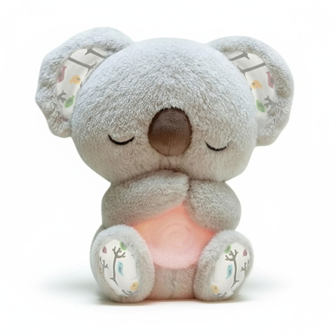 Ademende lichtgevende koala knuffel om baby te kalmeren