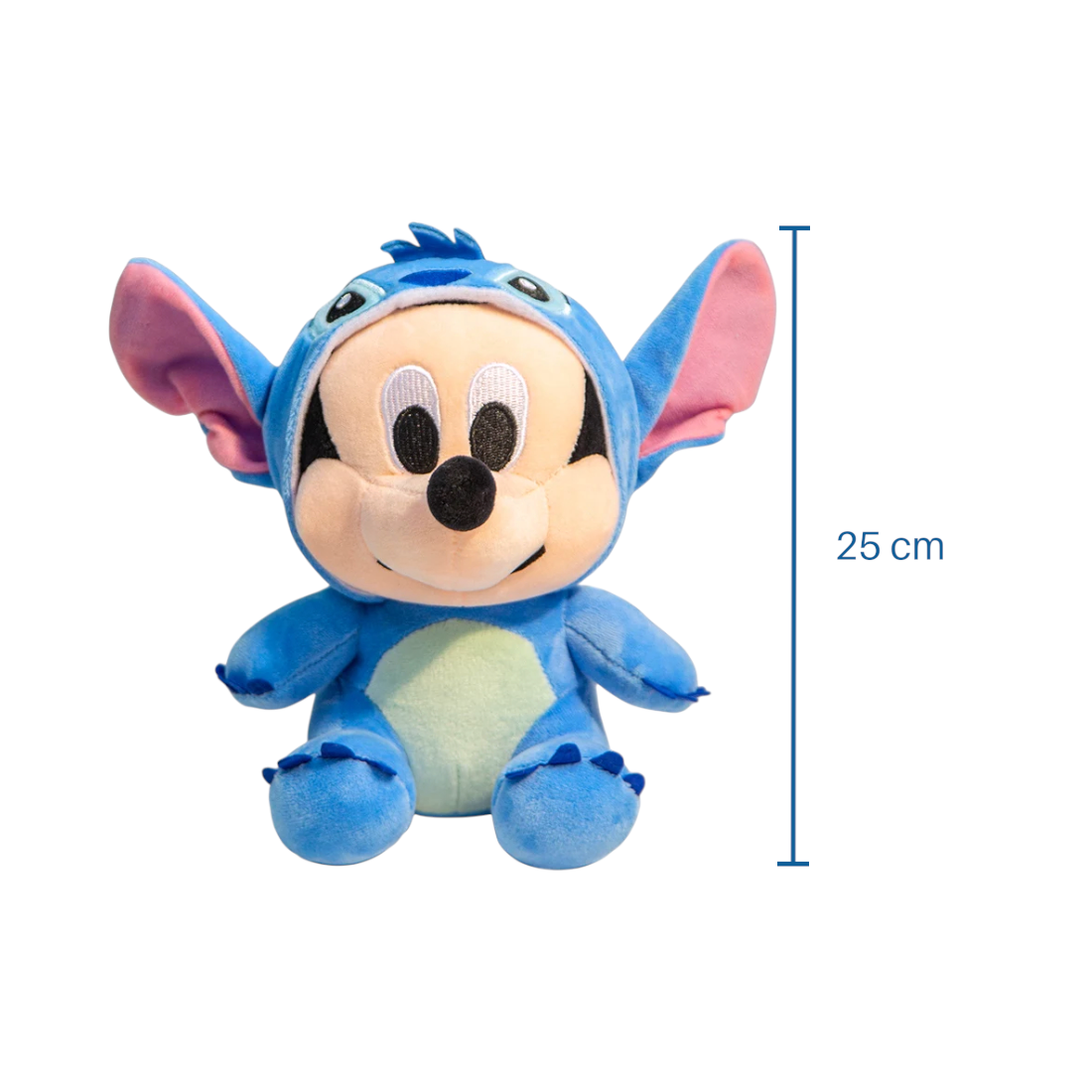 Disney baby Mickey knuffel verkleed als Stitch