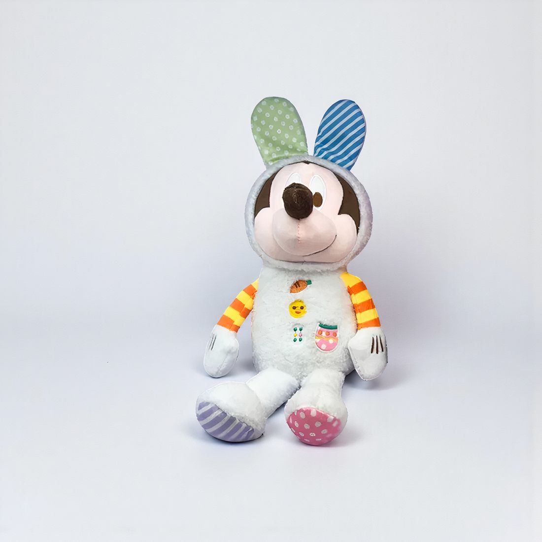 Kleurrijke Mickey paashaas knuffel