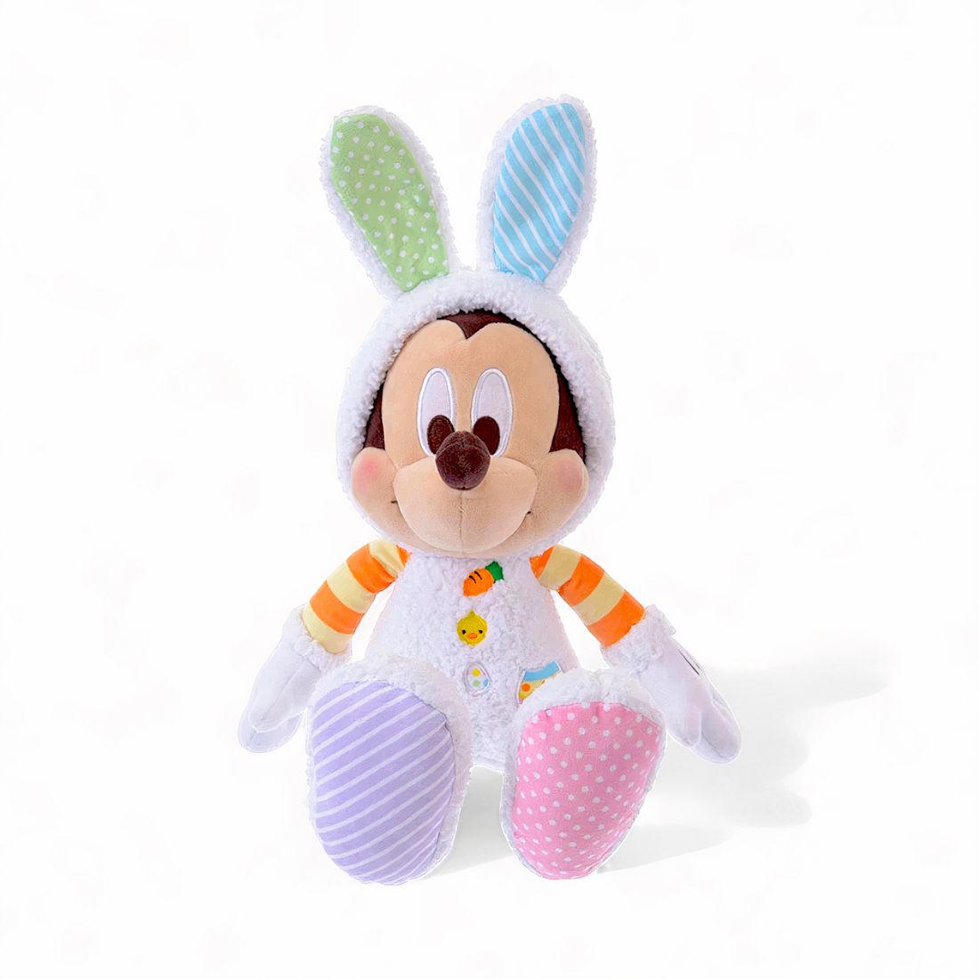 Kleurrijke Mickey paashaas knuffel