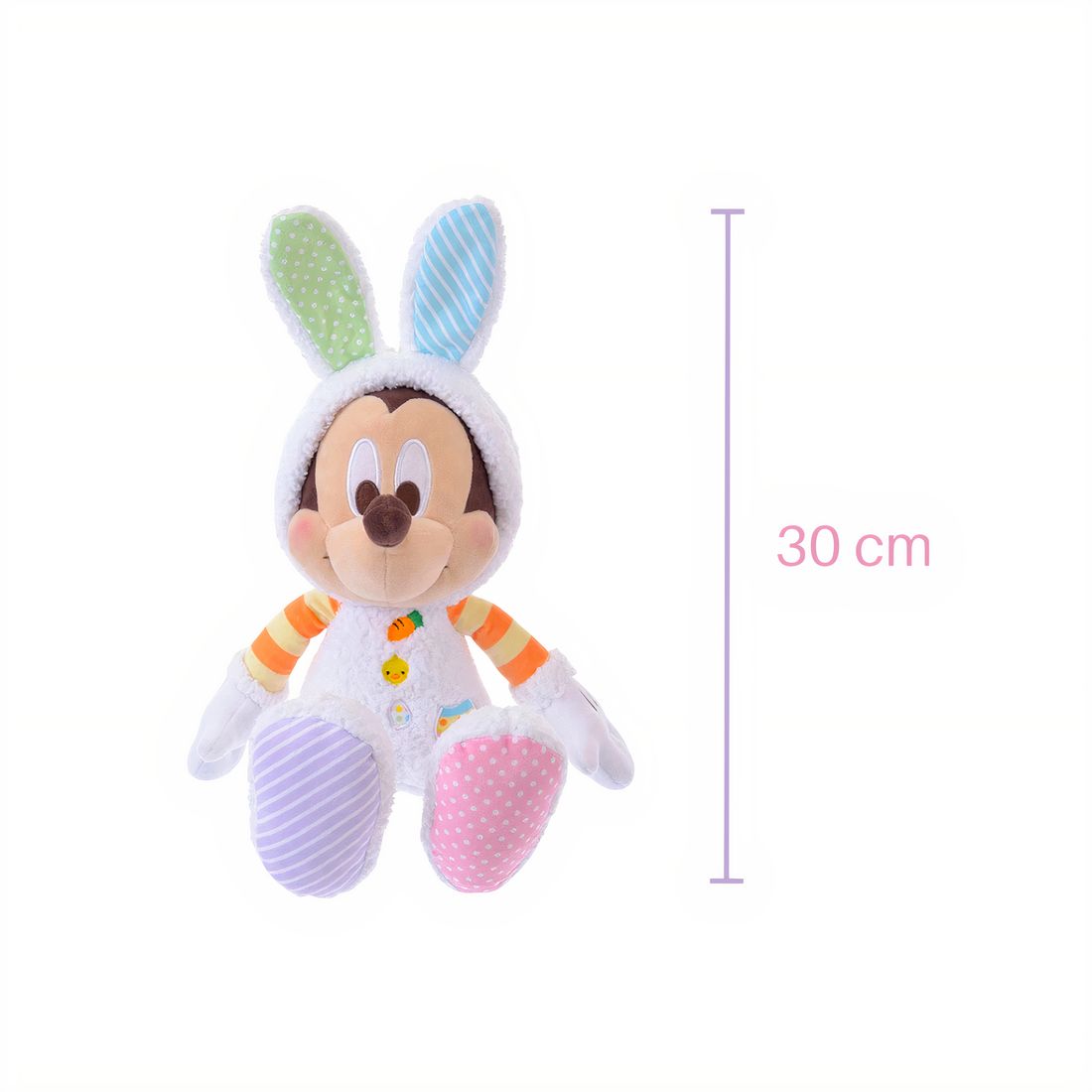 Kleurrijke Mickey paashaas knuffel