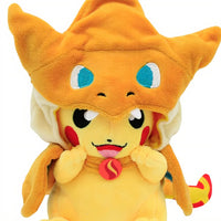 Pokémon knuffel - Pikachu verkleed als Charizard
