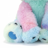 Veelkleurige regenboog Stitch knuffel