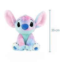 Veelkleurige regenboog Stitch knuffel