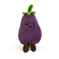 Kawaii groente knuffel ondeugende aubergine
