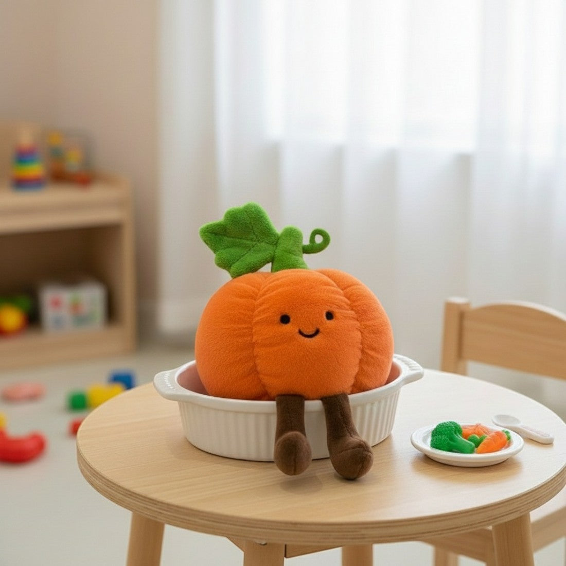 Kawaii groente knuffel lieve pompoen