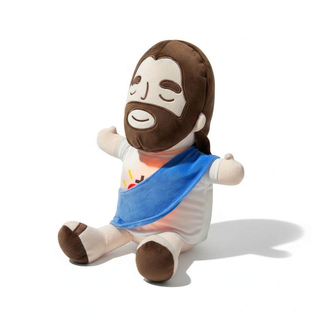 Ademende Jezus knuffel nachtlampje met warm licht