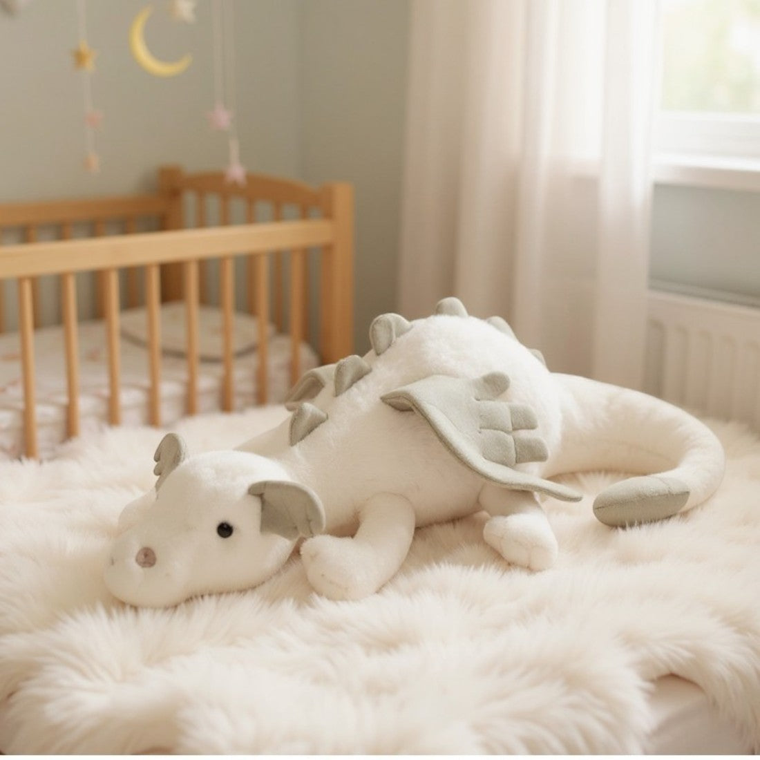 Draak knuffel in pastelkleuren