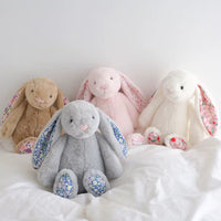 Konijn knuffel met Liberty print
