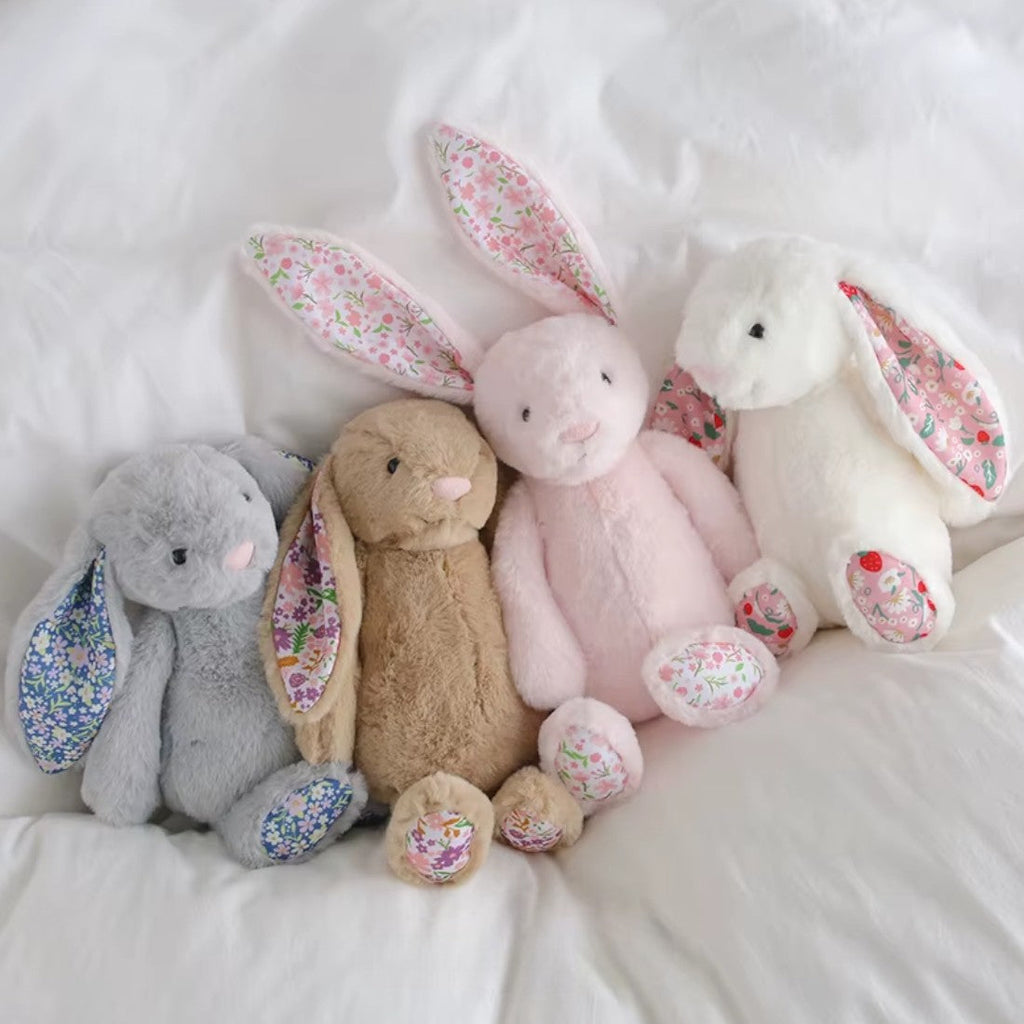 Konijn knuffel met Liberty print