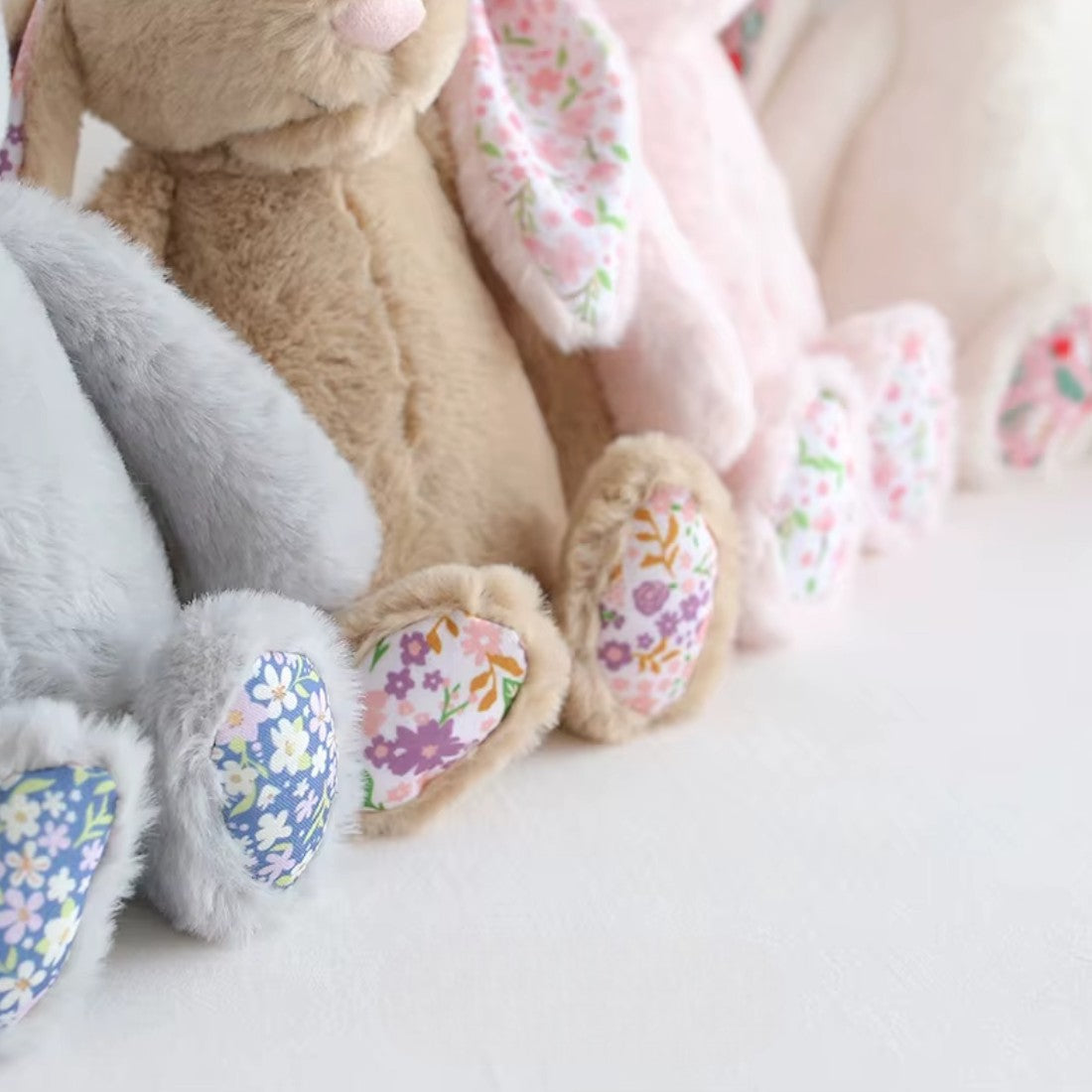 Konijn knuffel met Liberty print