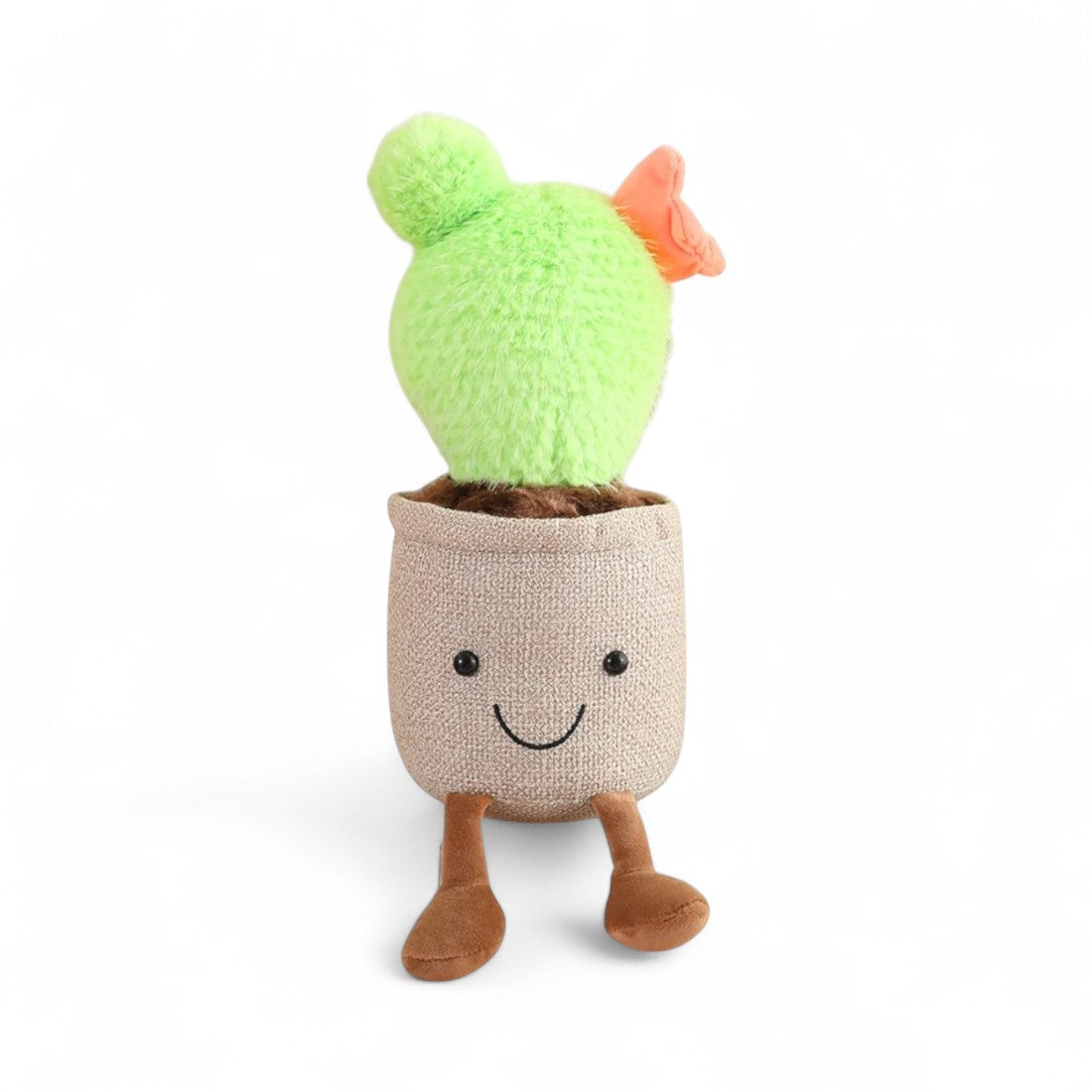 Kawaii plant knuffel bloeiende cactus
