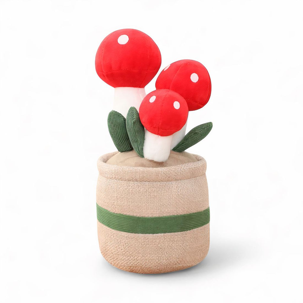 Kawaii plant knuffel zachte decoratieve paddenstoel