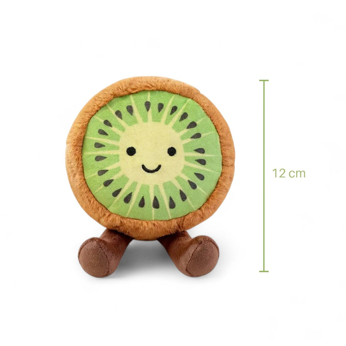 Kawaii fruit knuffel blije kiwi