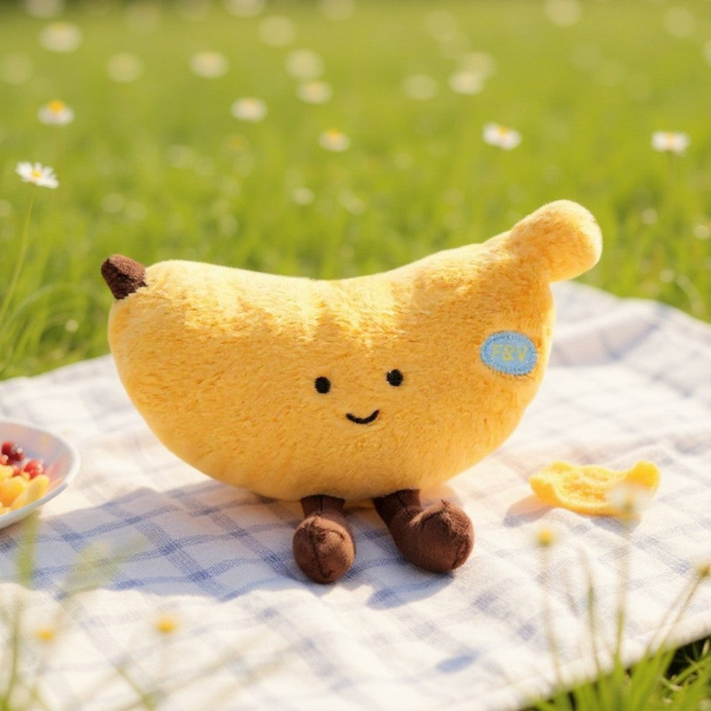 Kawaii fruit knuffel vrolijke banaan