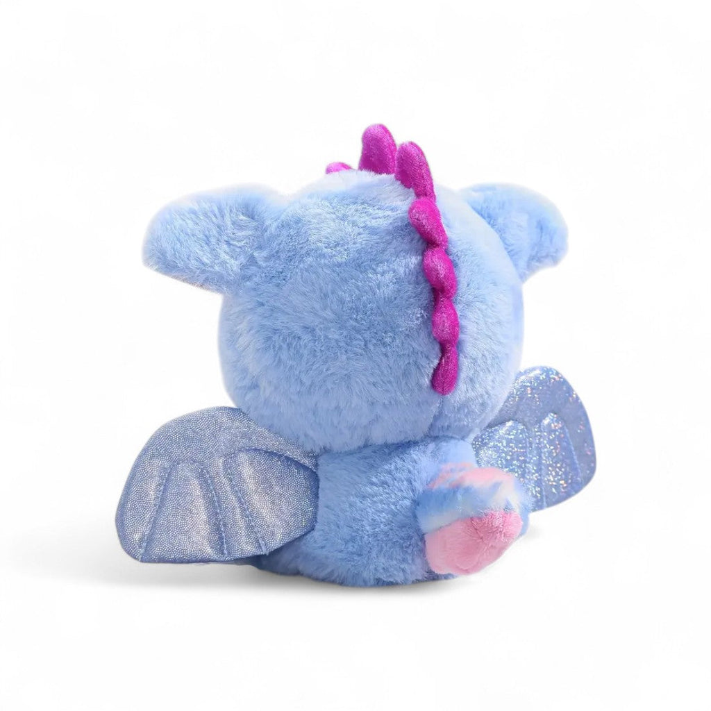Schattige kawaii blauwe draak knuffel