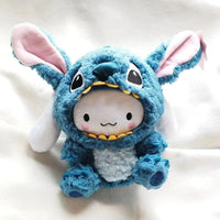 Cinnamoroll knuffel verkleed als Stitch