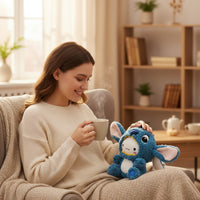 Cinnamoroll knuffel verkleed als Stitch