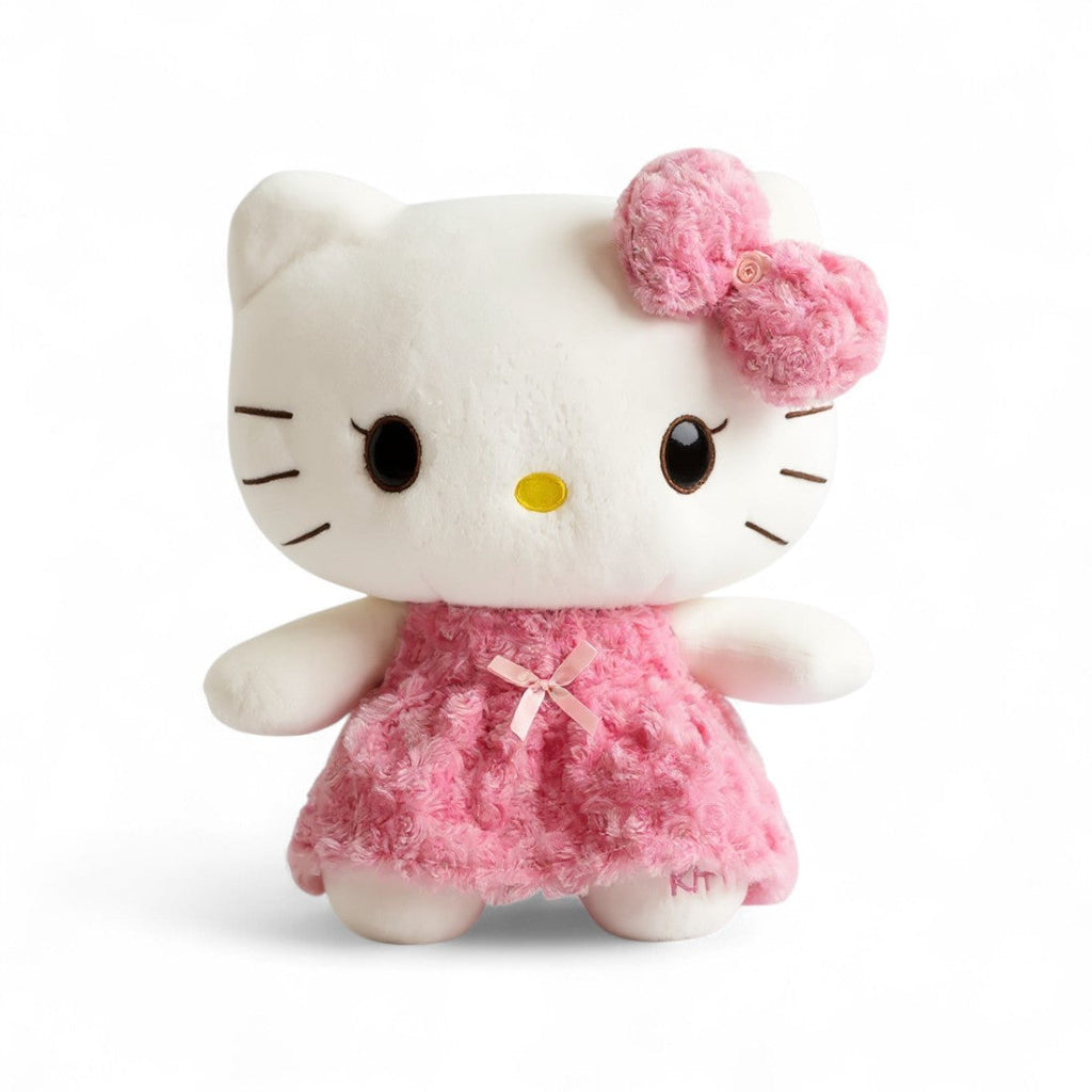 Hello Kitty en My Melody knuffel in roze outfit