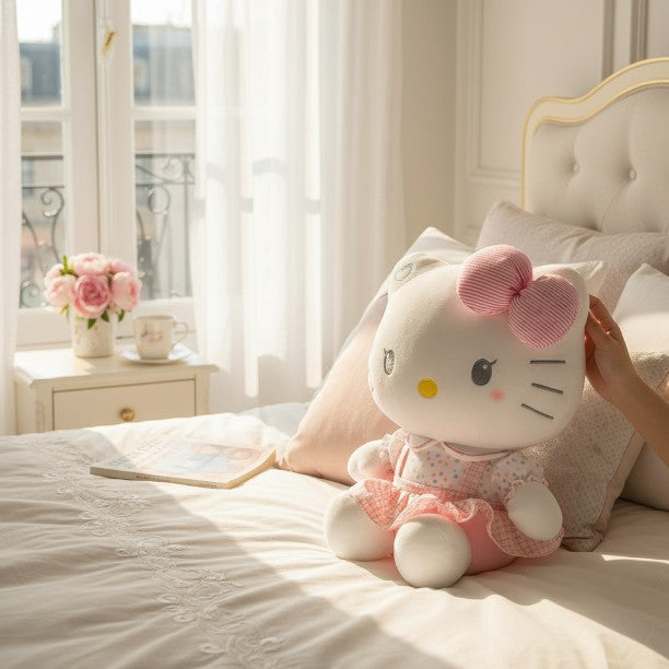 Lieve en stijlvolle Hello Kitty knuffel in pastelroze