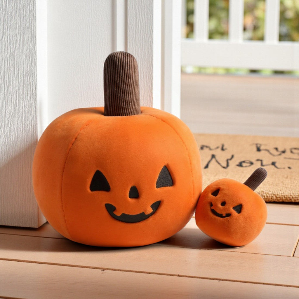 Zachte Halloween pompoen knuffel