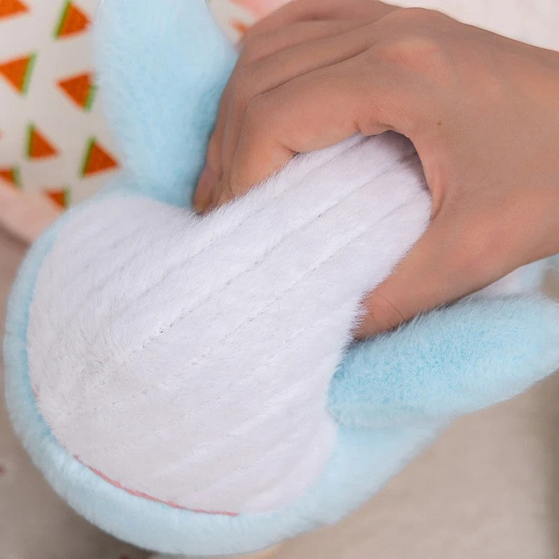 Schattige superzachte blauwe walvis knuffel