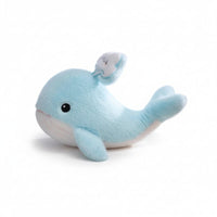 Schattige superzachte blauwe walvis knuffel