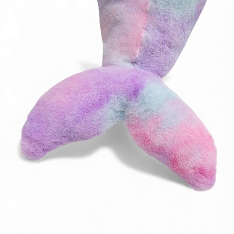 Reusachtige regenboog dolfijn knuffel