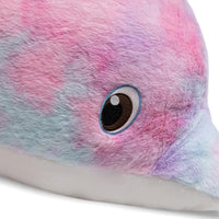 Reusachtige regenboog dolfijn knuffel
